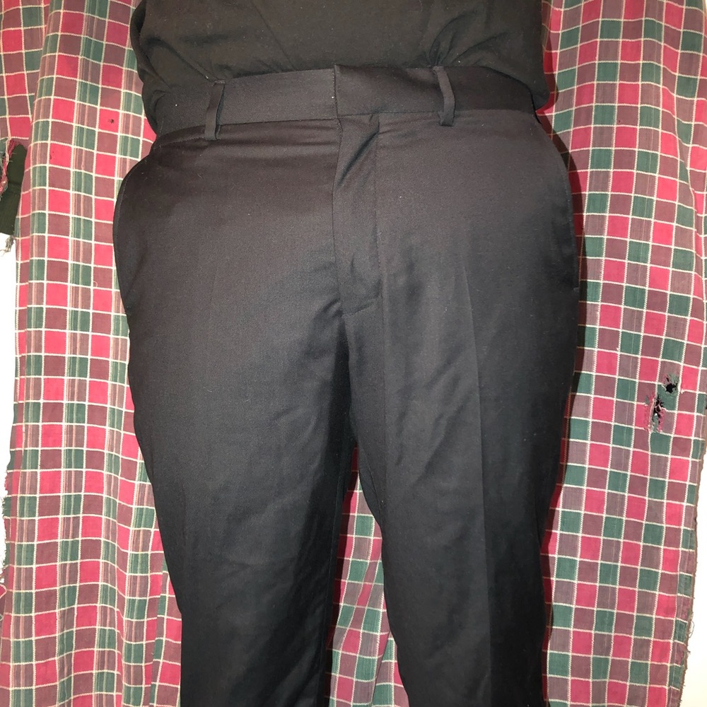 J.F. Slim fit black slacks